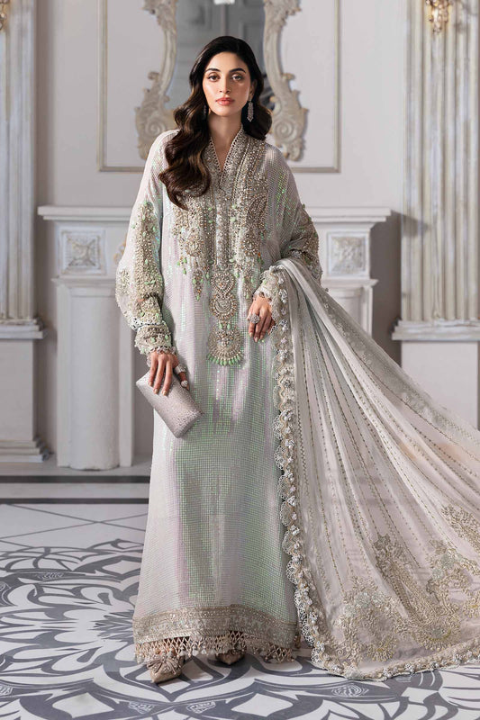 Maria.B 3 Piece Unstitched Embroidered Chiffon Suit | BD-3005 | SLC