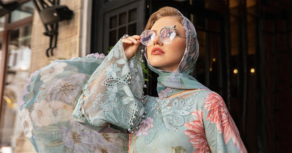 MARIA.B.3 Piece Unstitched Lawn Suit | MPT-2306-A