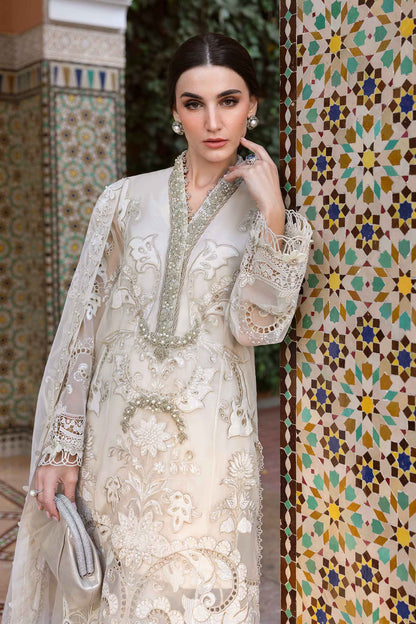 3 Piece Unstitched Embroidered Organza Suit | D-2506-A | SML