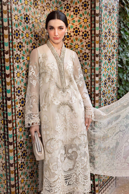 3 Piece Unstitched Embroidered Organza Suit | D-2506-A | SML