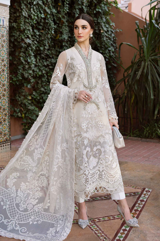 3 Piece Unstitched Embroidered Organza Suit | D-2506-A | SML