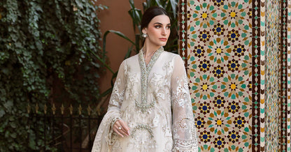3 Piece Unstitched Embroidered Organza Suit | D-2506-A | SML