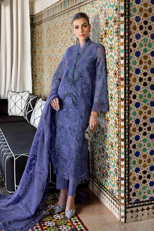 3 Piece Unstitched Embroidered Organza Suit | D-2506-B | SML