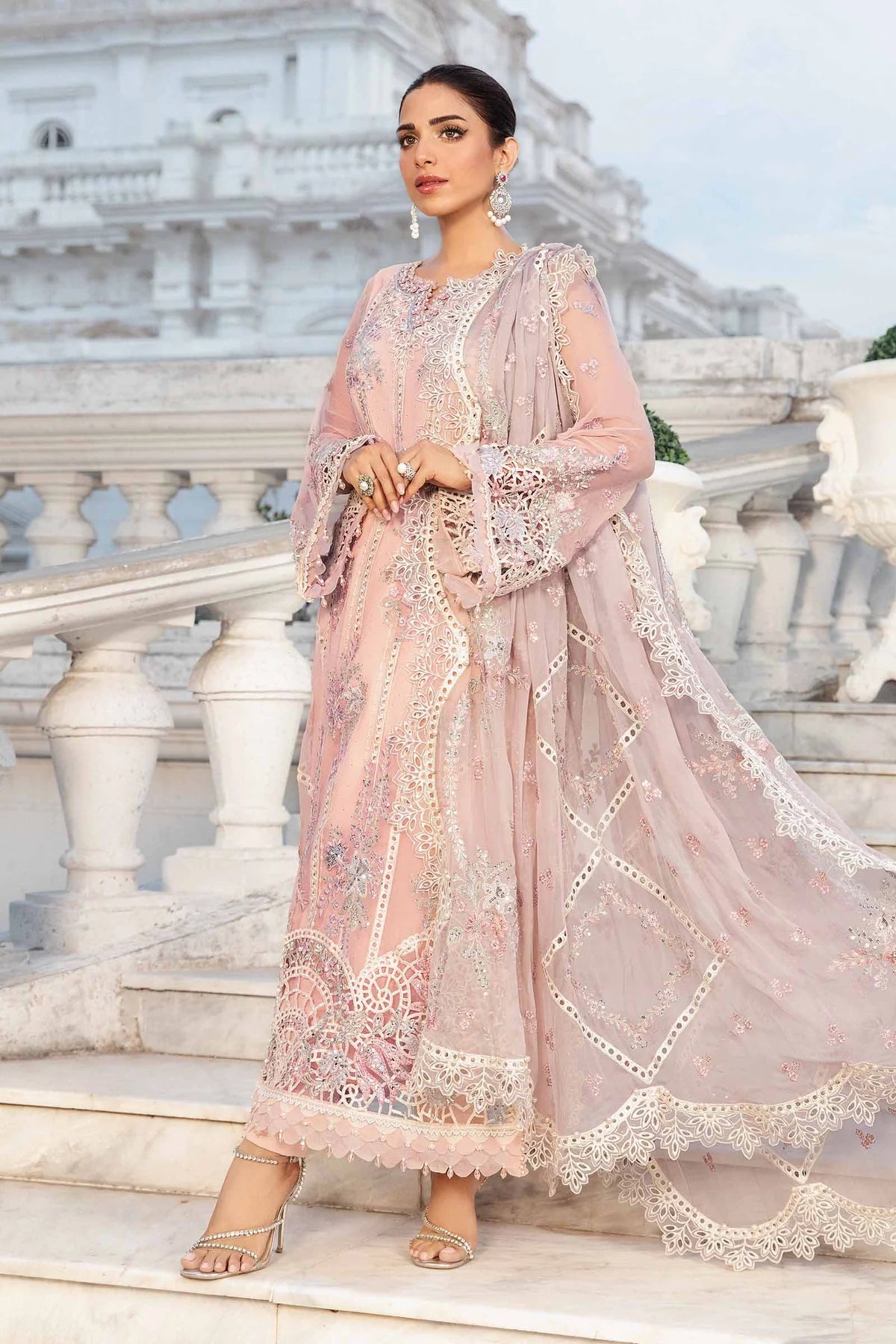 Unstitched Embroidered Chiffon Suit | MPC-24-106 | SLC