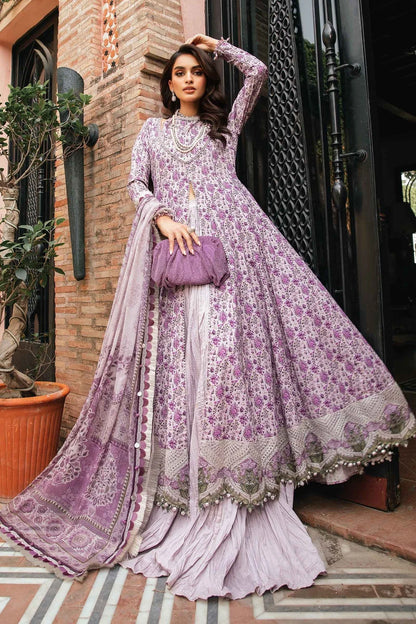 3 Piece Unstitched suit| MPT-2207-B