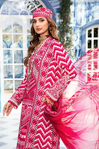 3 Piece Unstitched suit| MPT-2208-A