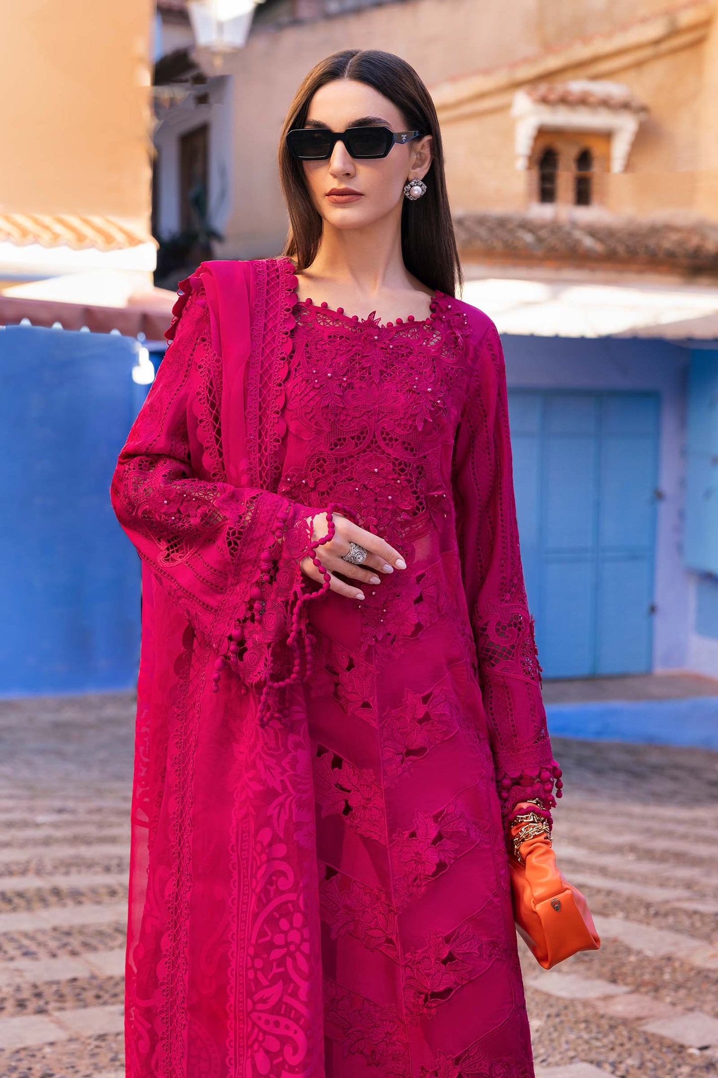 3 Piece Unstitched Embroidered Lawn Suit | D-2508-A | SML