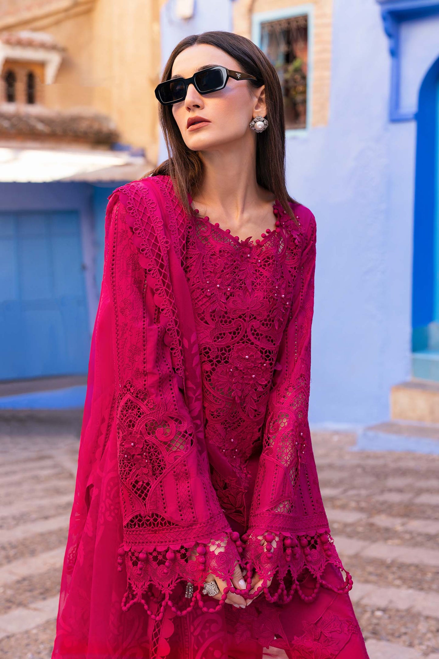 3 Piece Unstitched Embroidered Lawn Suit | D-2508-A | SML
