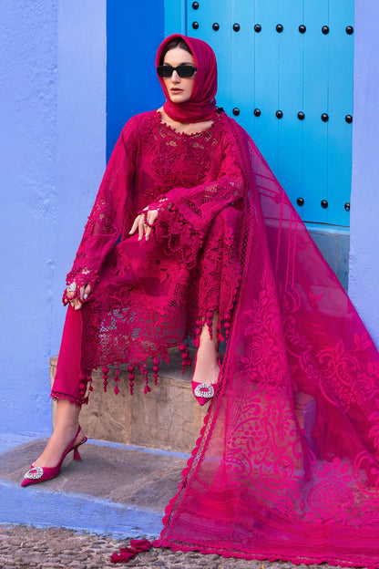 3 Piece Unstitched Embroidered Lawn Suit | D-2508-A | SML
