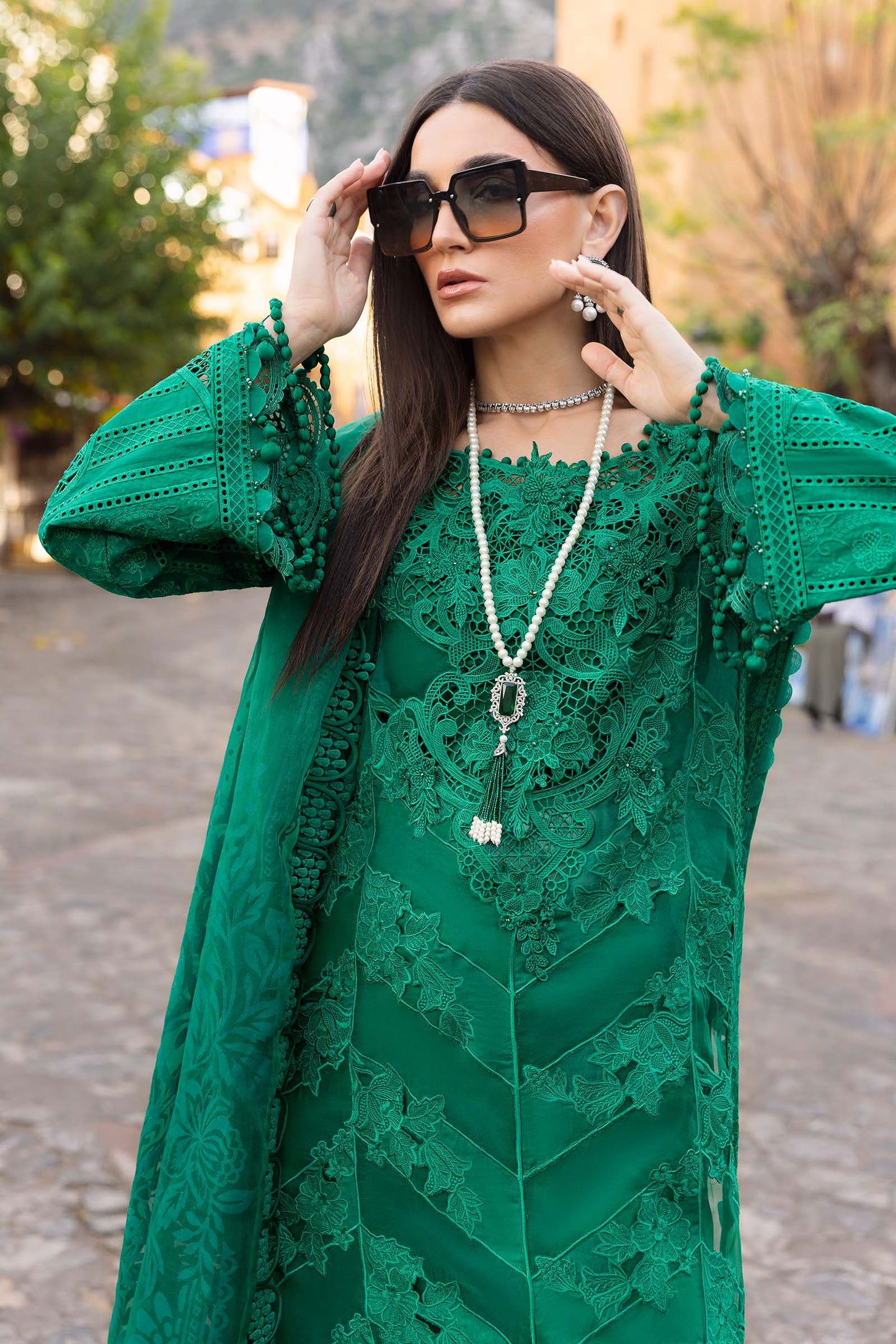 3 Piece Unstitched Embroidered Lawn Suit | D-2508-B | SML