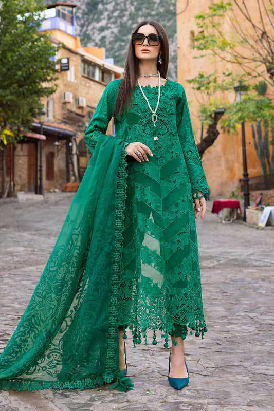 3 Piece Unstitched Embroidered Lawn Suit | D-2508-B | SML