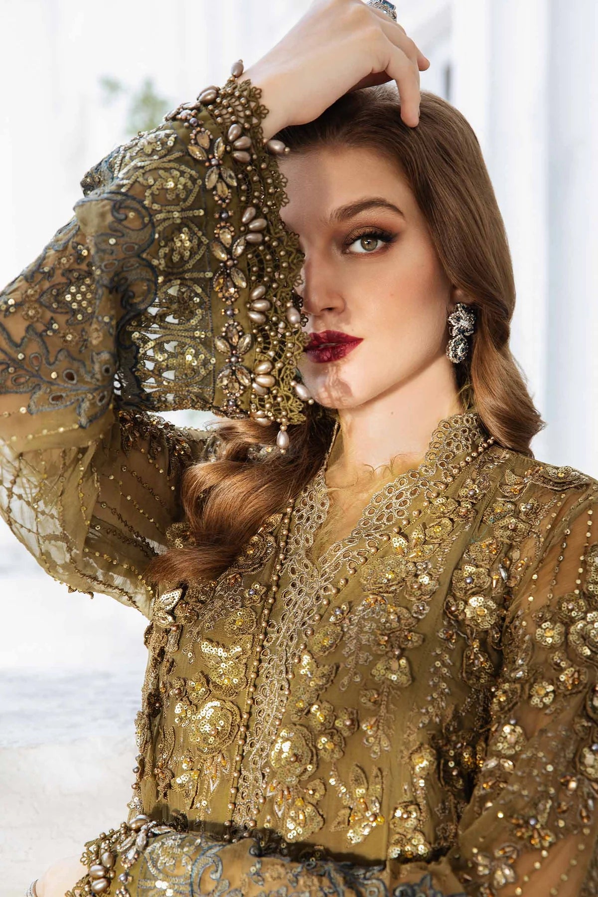 Unstitched Embroidered Chiffon Suit | MPC-24-108 | SLC