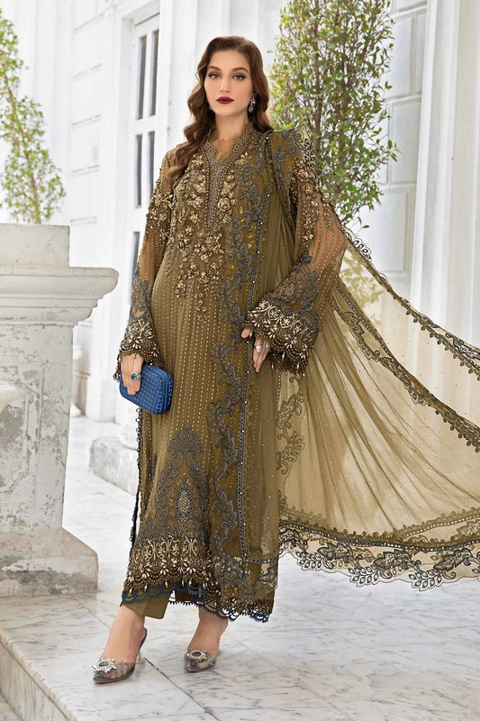 Unstitched Embroidered Chiffon Suit | MPC-24-108 | SLC