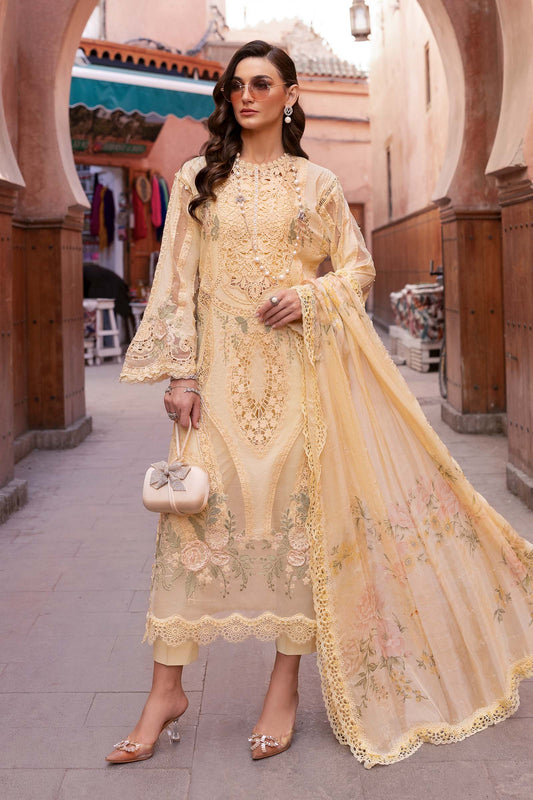 3 Piece Unstitched Embroidered Organza Suit | D-2509-A | SML