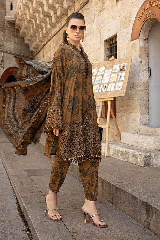 MARIA.B.  3 Piece Unstitched Lawn Suit | MPT-2309-A