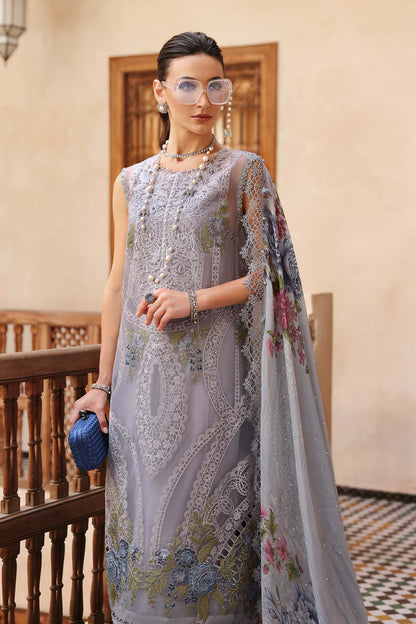 3 Piece Unstitched Embroidered Organza Suit | D-2509-B | SML