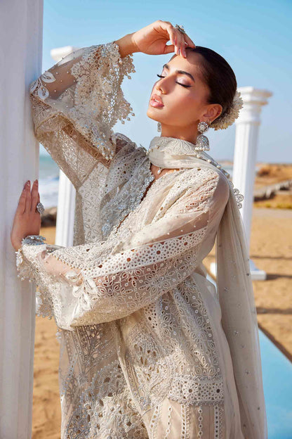 Maria.B 3 Piece Unstitched Embroidered Lawn Suit | EL-25-09