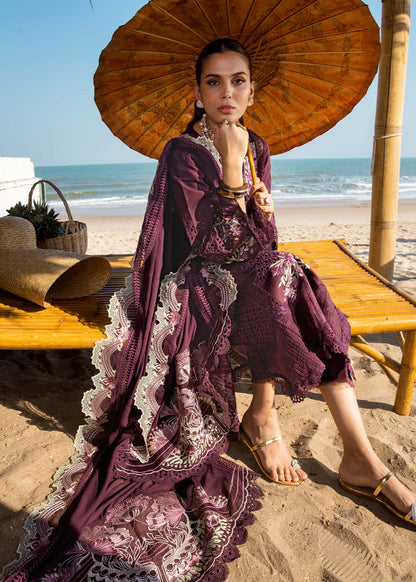 Saira Shakira 3 Piece Unstitched Luxury Lawn Suit - DAHLIA-B | SML
