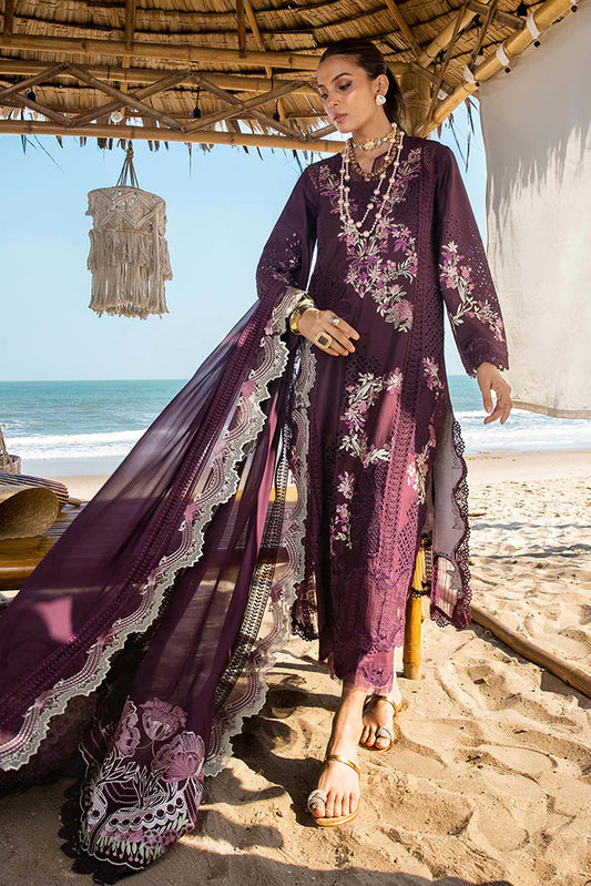 Saira Shakira 3 Piece Unstitched Luxury Lawn Suit - DAHLIA-B | SML