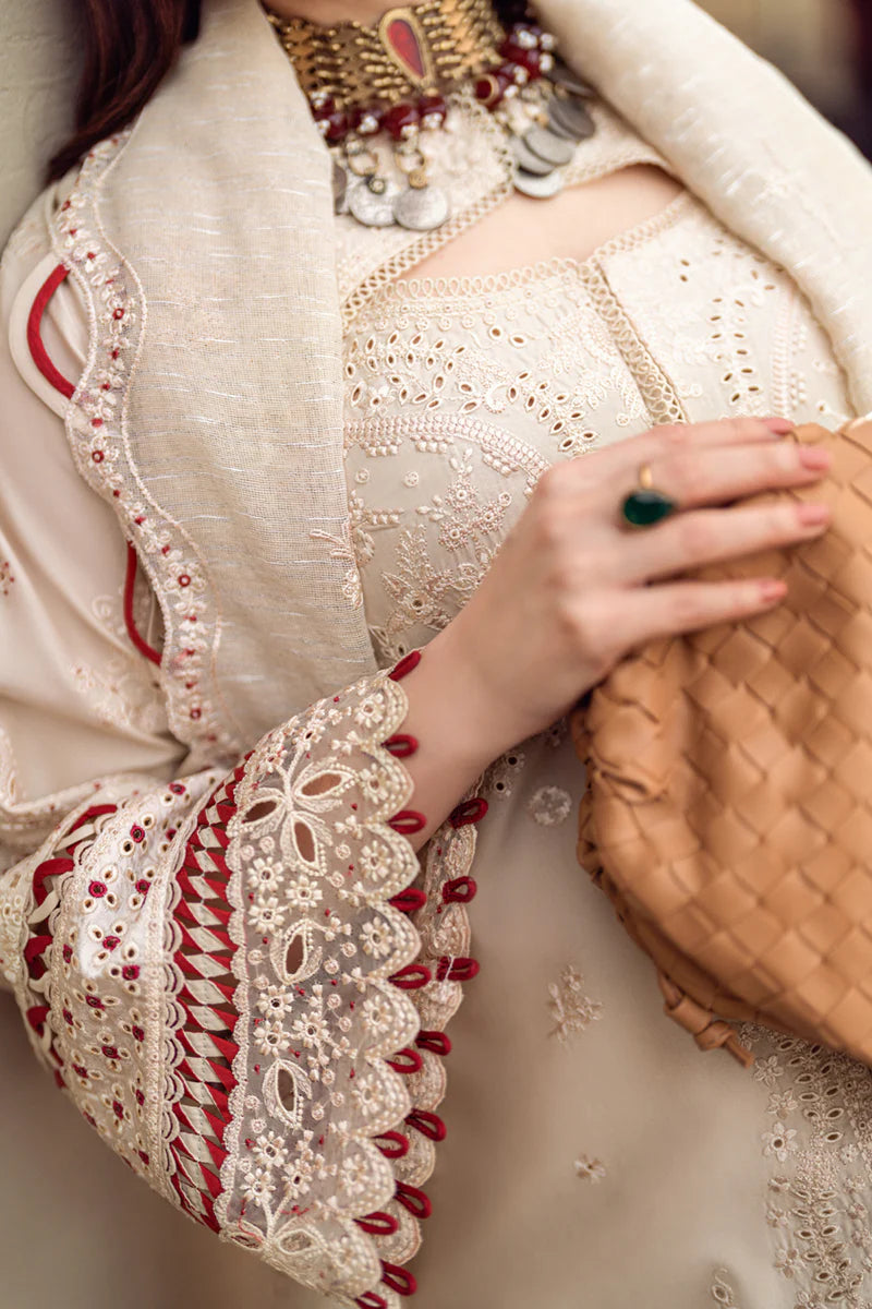 Qalamkar 3 Piece Embroidered Unstitched Lawn Suit - FK-16 ANAYA | SML