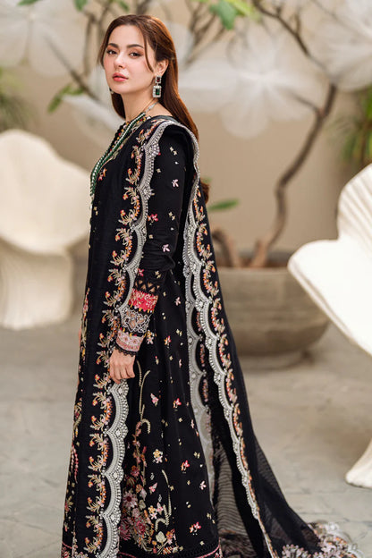 Qalamkar 3 Piece Embroidered Unstitched Lawn Suit - FK-15 HANNAH | SML