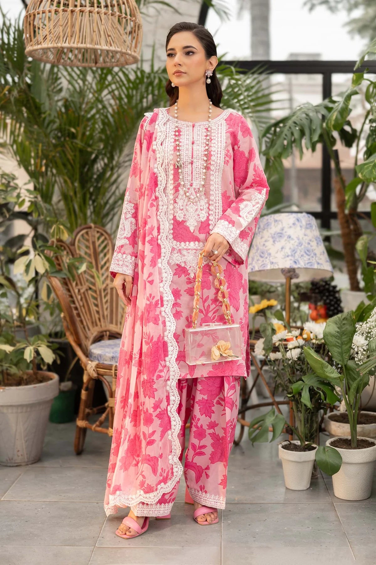 3 Piece Embroidered Unstitched suit | DW-EF25-124 | MPT