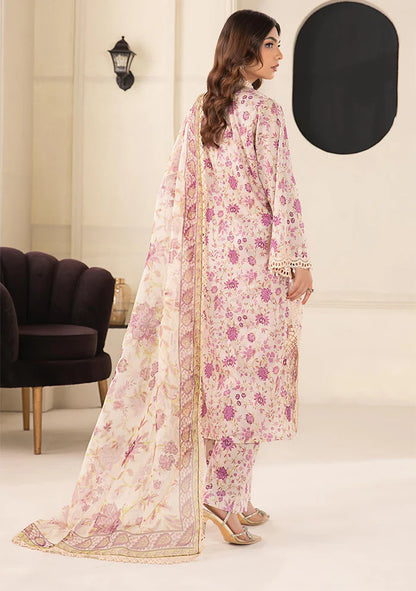 3 Piece Embroidered Unstitched suit | DW-EF24-108