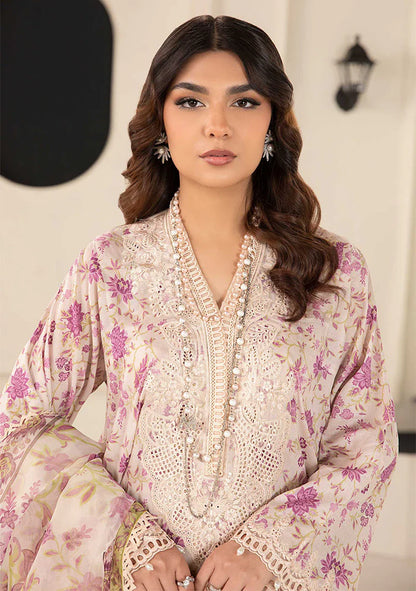 3 Piece Embroidered Unstitched suit | DW-EF24-108