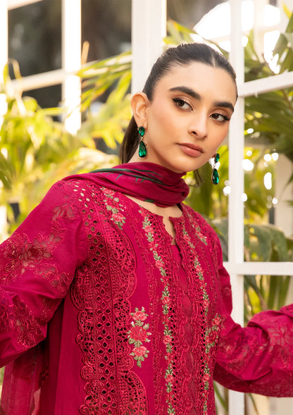 Elaf 3 Piece Unstitched Luxury Lawn Suit - ELM-10 GULNAR | SML