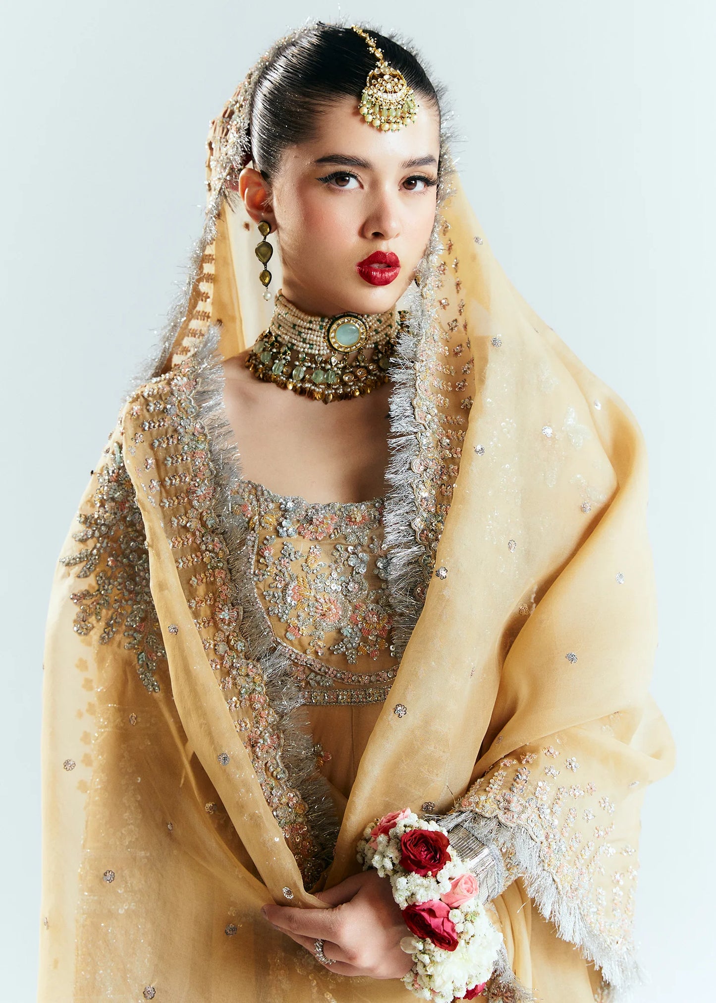 Hussain Rehar Unstitched Organza Embellished Frock | Aether | SLC