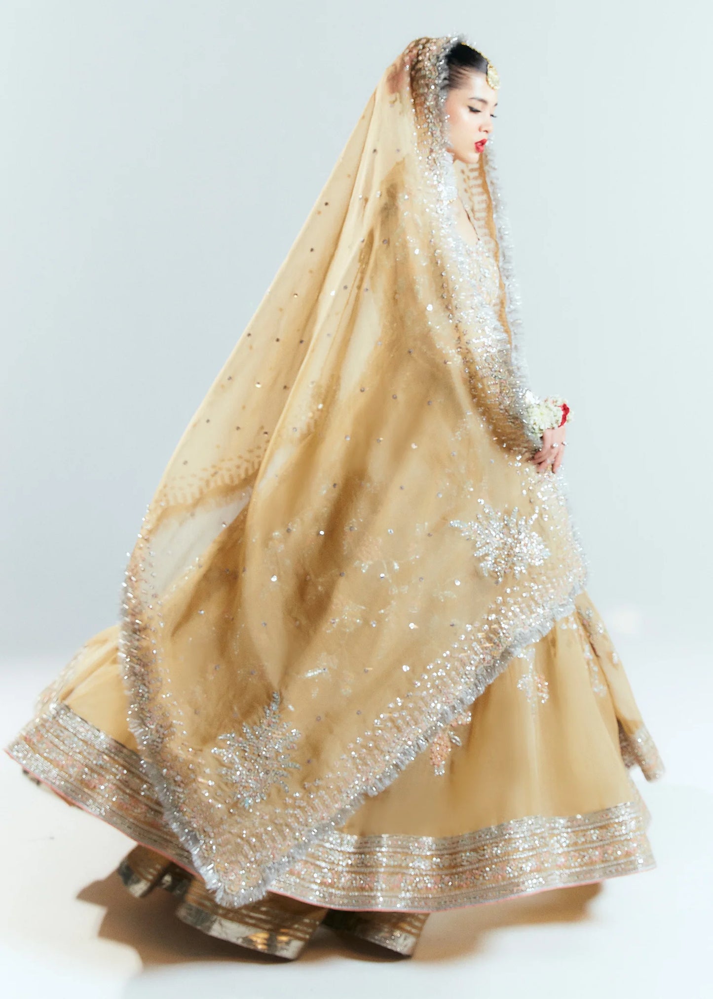 Hussain Rehar Unstitched Organza Embellished Frock | Aether | SLC