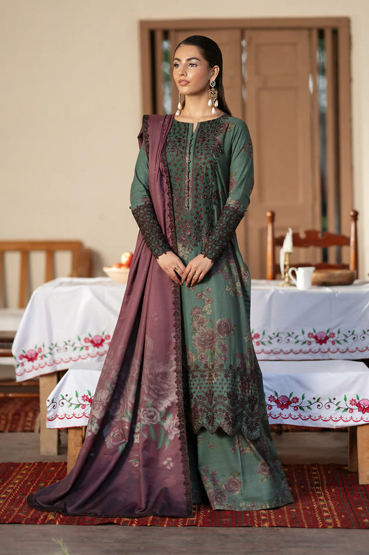 Iznik Embroidered Unstitched Suit IPK-08 - SBC