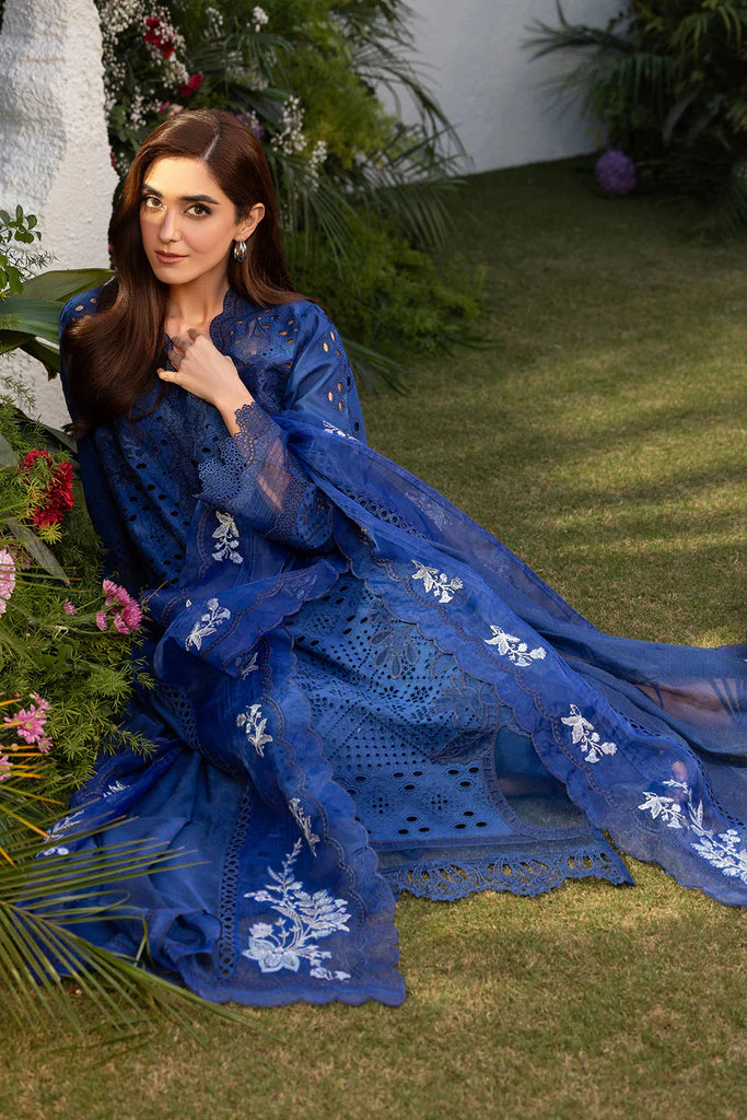Sobia Nazir 3 Piece Unstitched Suit - Luxury Lawn 25 | L25-1B | SML