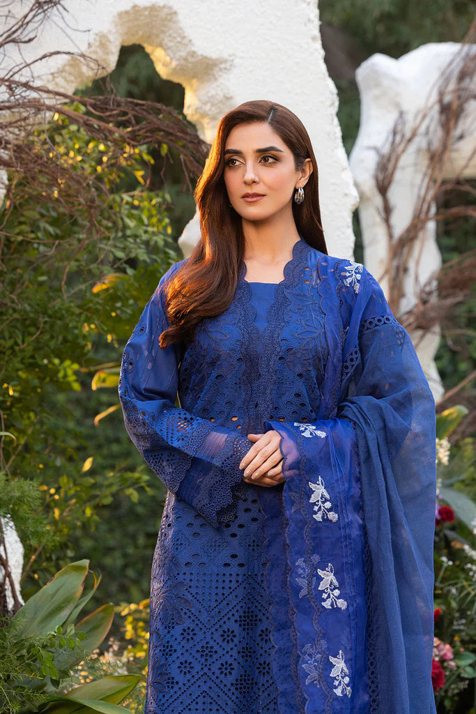 Sobia Nazir 3 Piece Unstitched Suit - Luxury Lawn 25 | L25-1B | SML