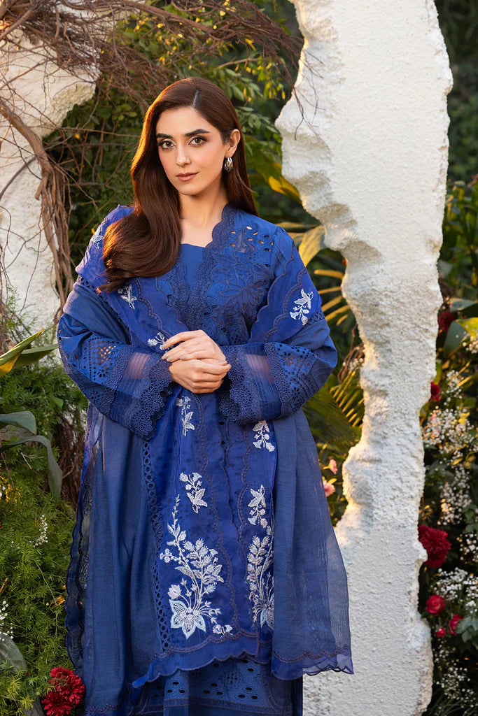 Sobia Nazir 3 Piece Unstitched Suit - Luxury Lawn 25 | L25-1B | SML