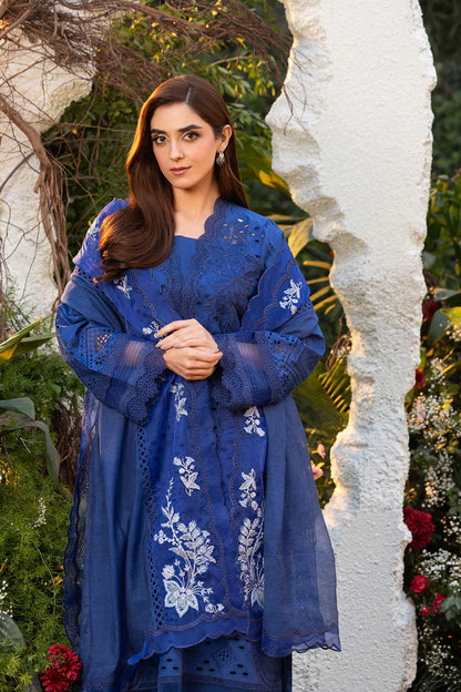 Sobia Nazir 3 Piece Unstitched Suit - Luxury Lawn 25 | L25-1B | SML