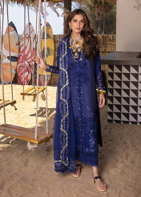 Saira Shakira 3 Piece Unstitched Luxury Lawn Suit - LEYLA-B | SML