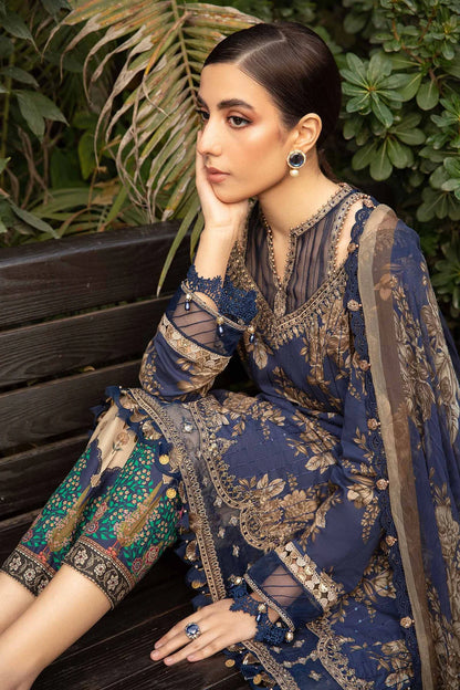 3 Piece Unstitched suit | MPT-2110-B