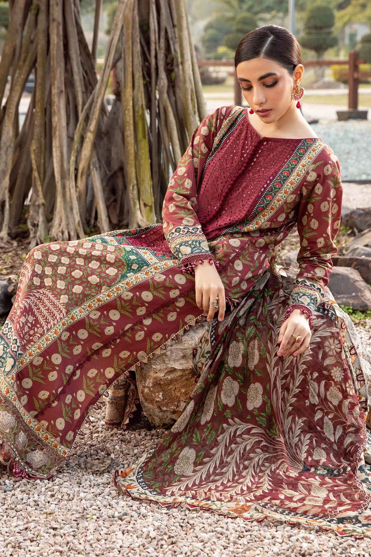 3 Piece Unstitched Lawn Suit | MPT-2114-B