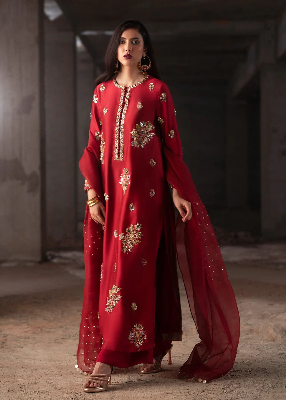 Souchaj Unstitched Embellished Suit | Rosée | SLC