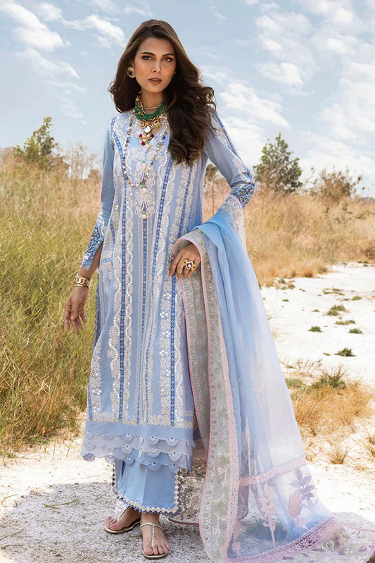 Saira Shakira 3 Piece Unstitched Luxury Lawn Suit - NADINE-A | SML