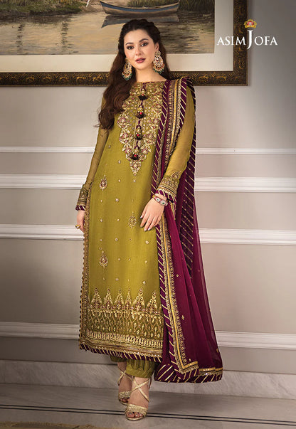 ASIM JOFA-23 EMBROIDERED CHIFFON 3 PC - SFC