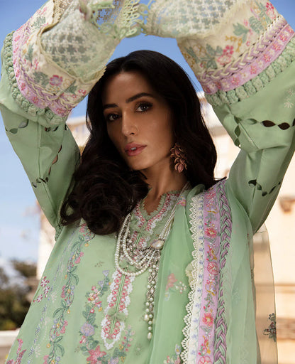 Republic 3 Piece Embroidered Unstitched Suit - Aurélie (D7-A) | SML
