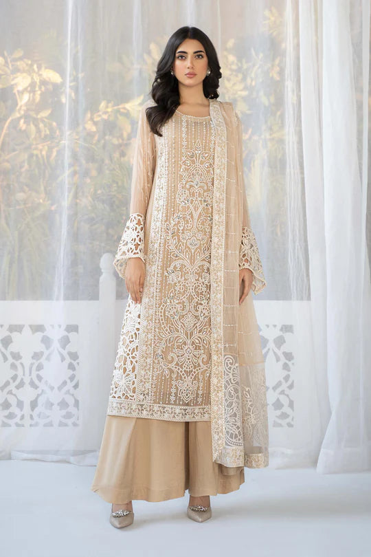 Maria.B. 3 Piece Embroidered Chiffon Suit | SF-EF24-67 - SFC