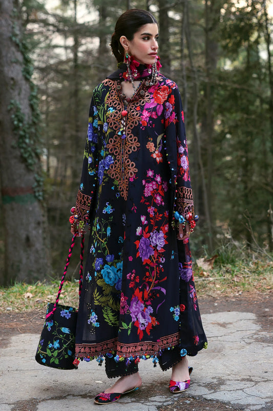Zaha 3 Piece Unstitched Suit ALYA (ZL25-07 A) | SML