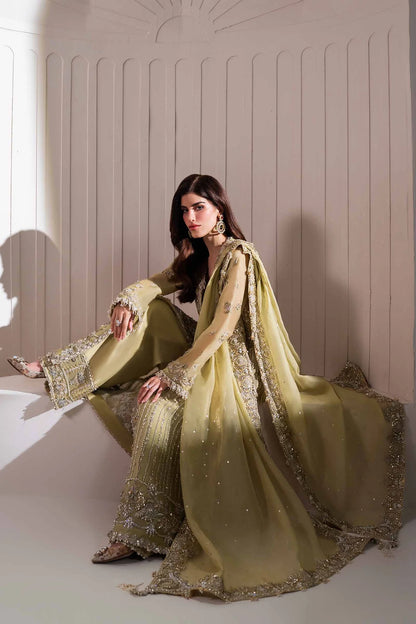Elan Unstitched Embellished Organza Suit | Leonore | SLC
