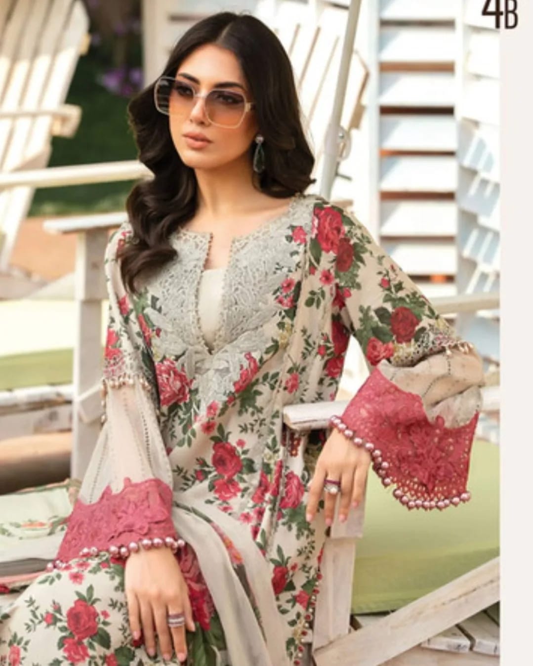 3 Piece Unstitched suit| MPT-2204-B