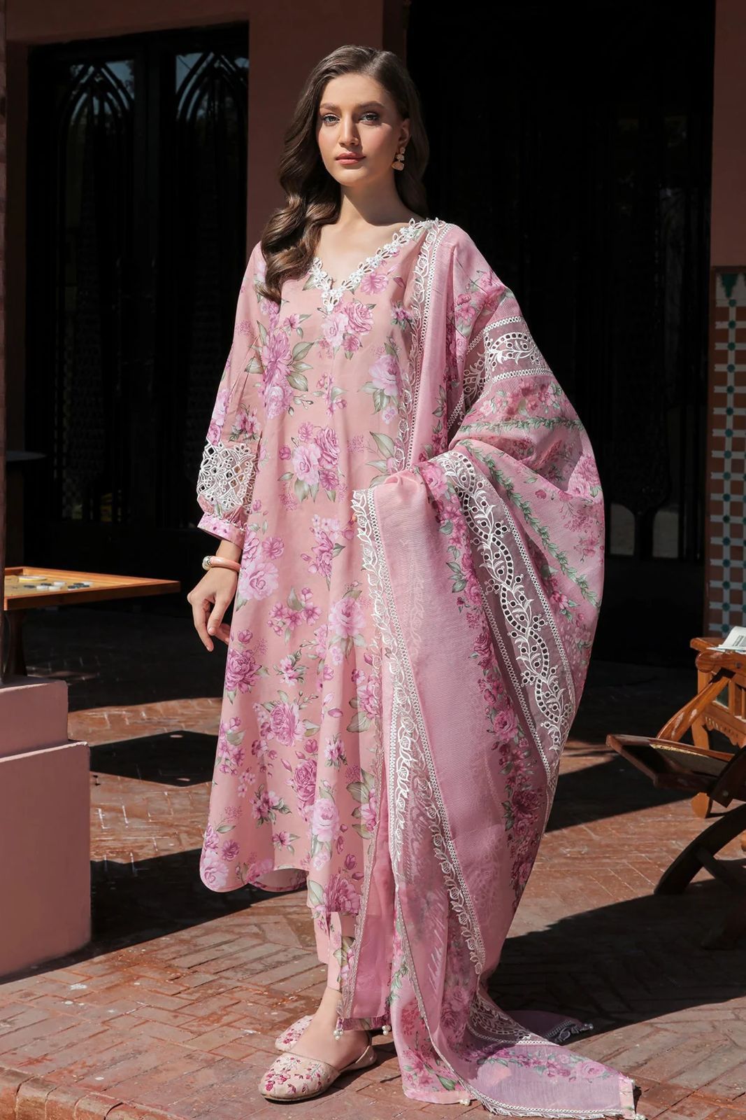 Baroque Embroidered Lawn UF-315 - SBC
