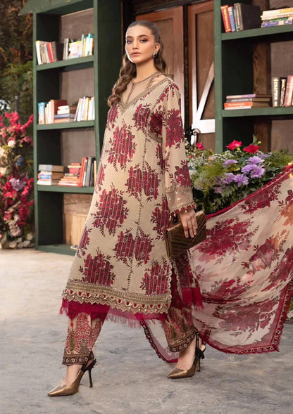 3 Piece Unstitched suit | MPT-2110-A