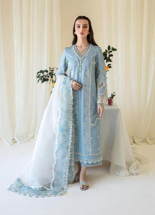 Qalamkar Unstitched Lawn Suit - SBC